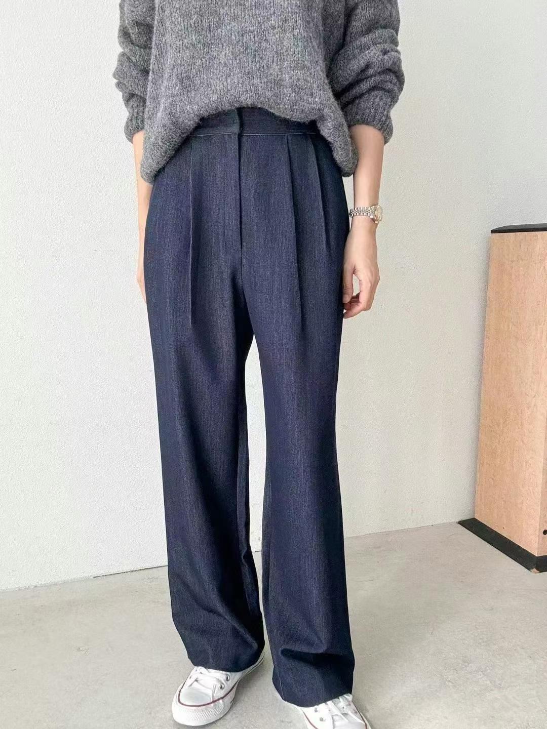 MANGO東大門㊣實拍女士新品25秋冬真品時尚休閑人氣職業休閑褲MANGO休閑褲圖色1