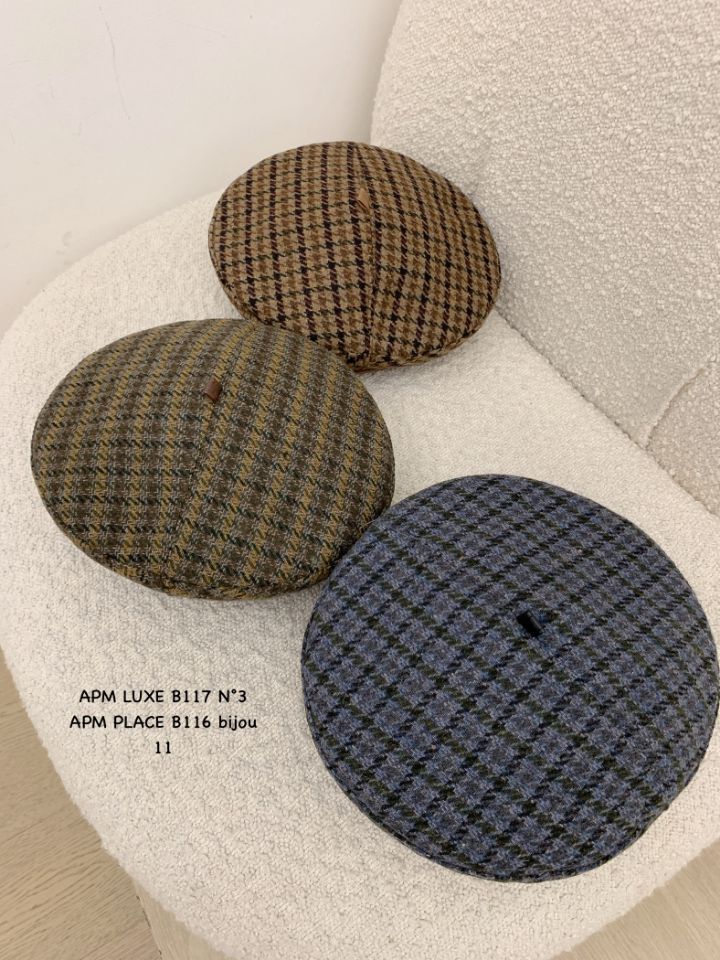 N3東大門㊣代購女裝新品時尚休閑推薦人氣職業熱賣帽子格紋N3帽子