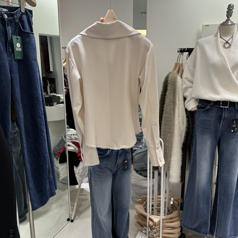 RENDER韓國直郵㊣女裝新品推薦職業人氣25秋冬休閑襯衫蕾絲衫RENDER襯衫/蕾絲衫