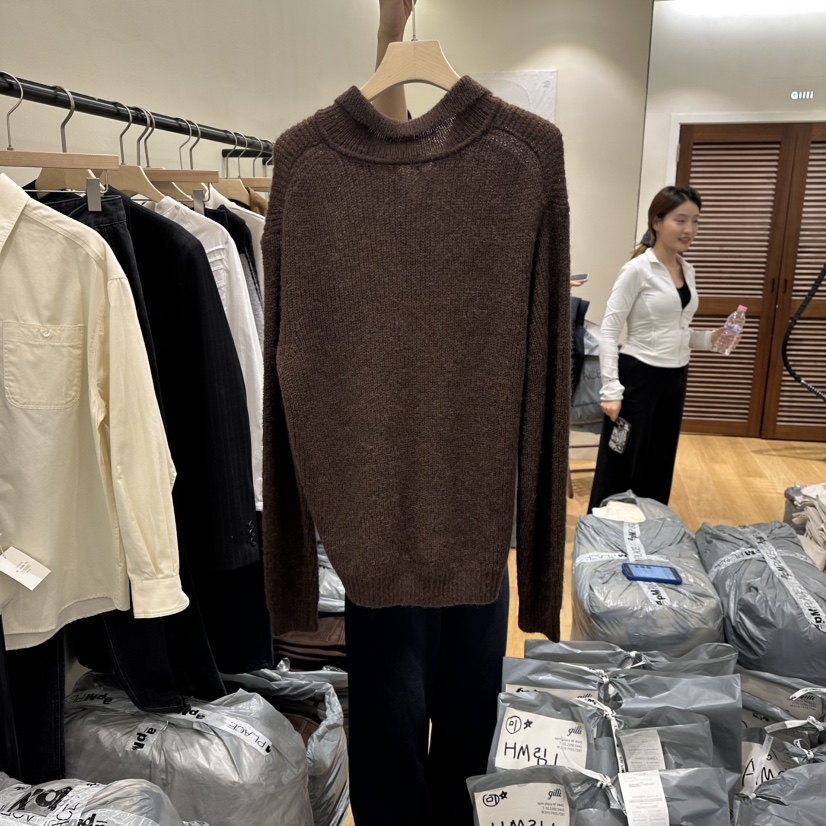 GILLI東大門㊣代購女士新款職業真品25秋冬休閑熱賣針織衫羊駝GILLI針織衫
