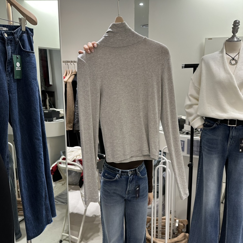 RENDER東大門㊣直郵女士新品時尚25秋冬熱賣休閑推薦長袖T恤RENDER長袖T恤圖色4