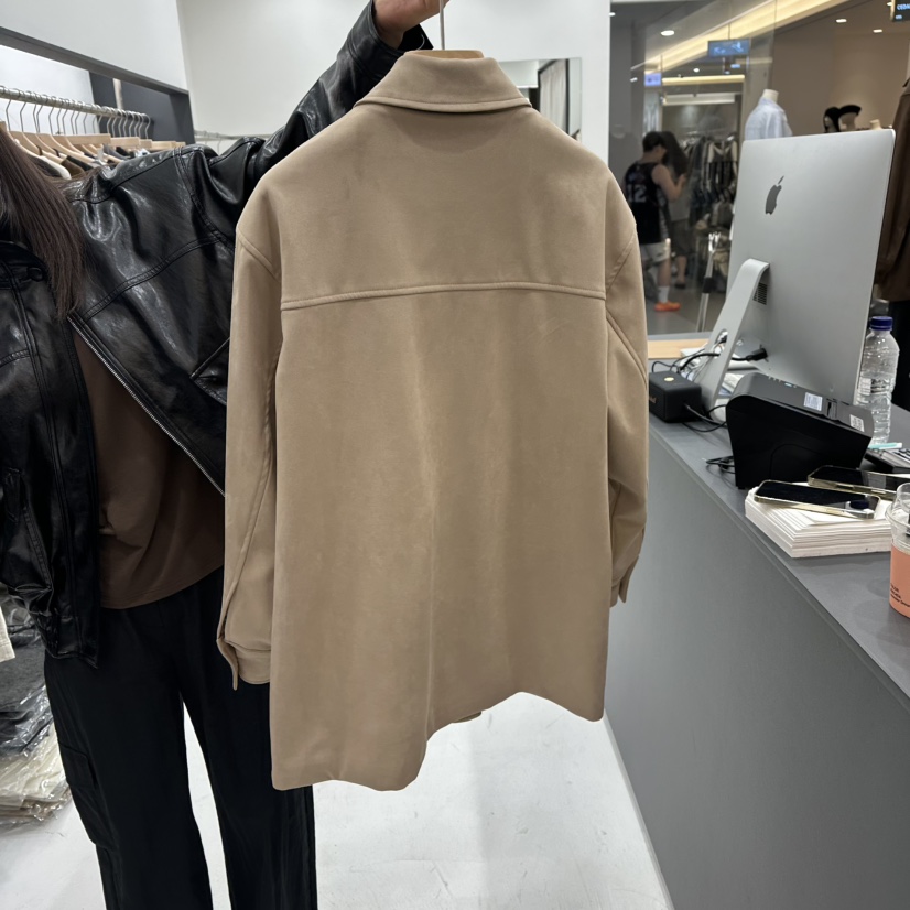 THE VALUE東大門㊣直郵女裝新款真品25秋冬職業夾克絨面革THE VALUE夾克