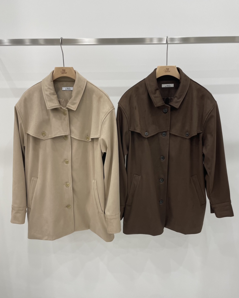 THE VALUE東大門㊣直郵女裝新款真品25秋冬職業夾克絨面革THE VALUE夾克