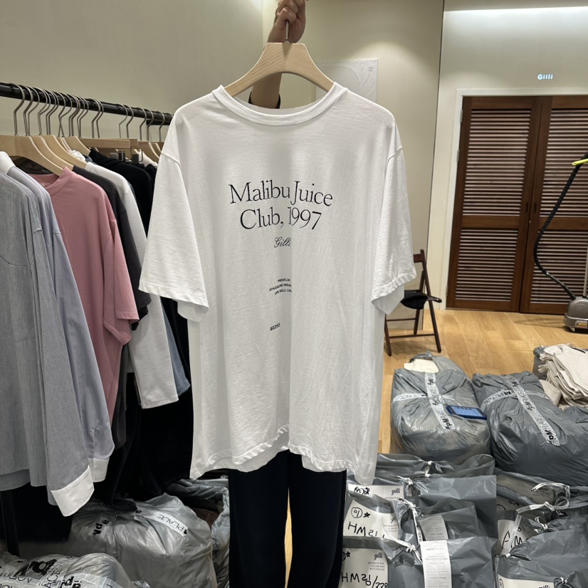 GILLI韓國代購㊣女士新品職業熱賣推薦休閑人氣真品時尚T恤GILLIT恤圖色1