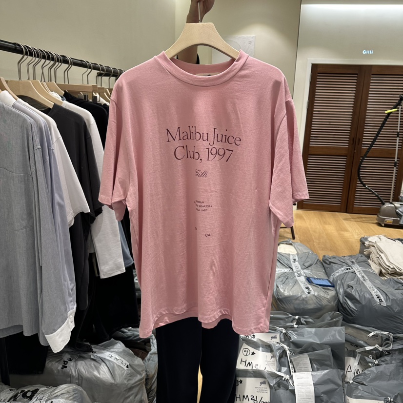 GILLI韓國代購㊣女士新品職業熱賣推薦休閑人氣真品時尚T恤GILLIT恤圖色2