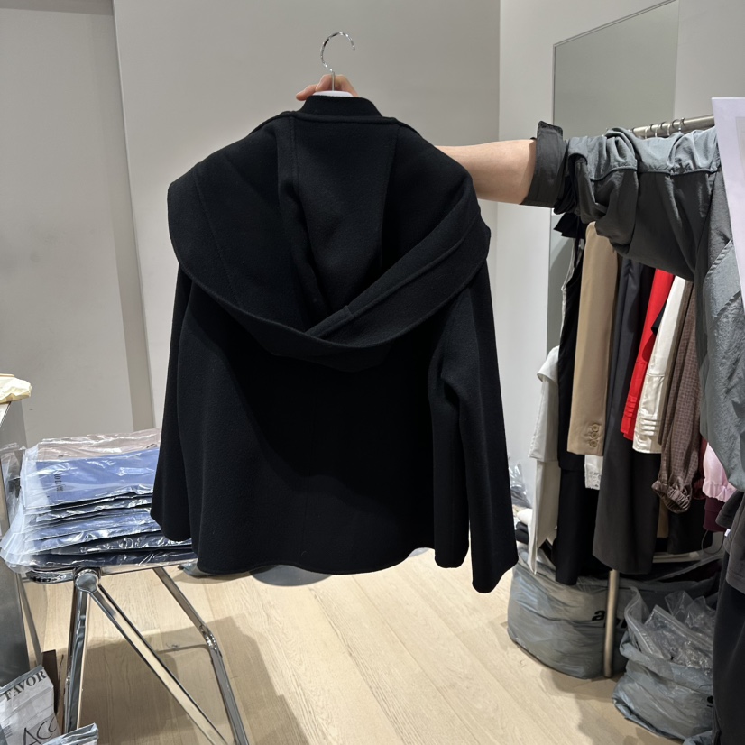 FAVOR-P東大門㊣直郵女裝新品職業熱賣25秋冬短款大衣不含內搭FAVOR-P短款大衣