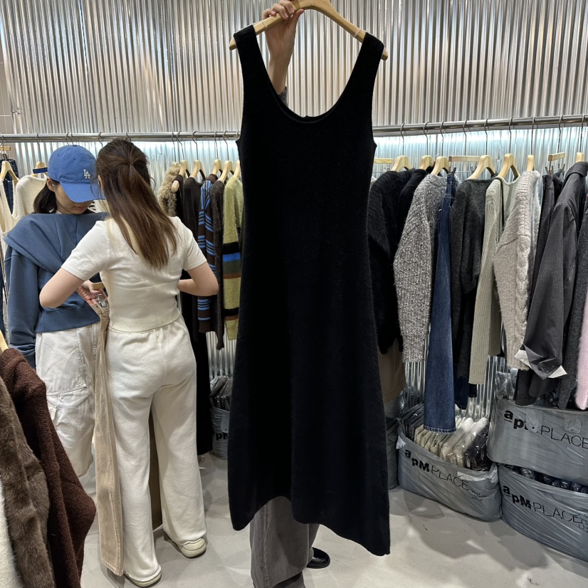 ALEGRE韓國直郵㊣女士新款休閑真品25秋冬職業推薦人氣連衣裙ALEGRE連衣裙