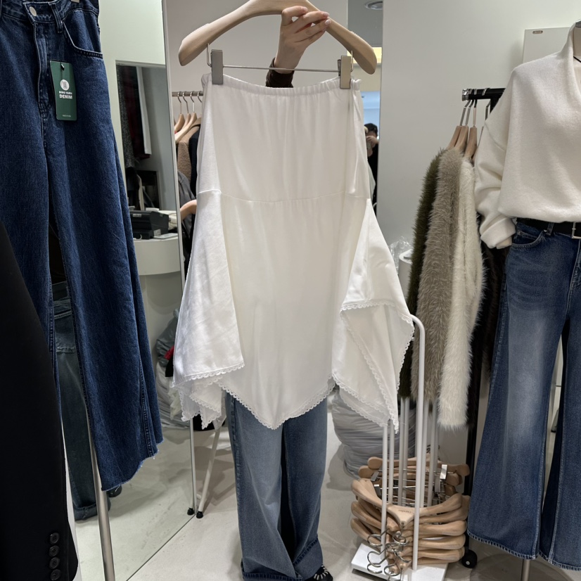RENDER東大門㊣直郵女士新款職業推薦25秋冬時尚熱賣長裙蕾絲RENDER長裙