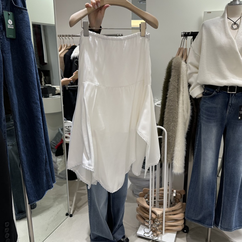 RENDER東大門㊣直郵女士新款職業推薦25秋冬時尚熱賣長裙蕾絲RENDER長裙圖色1