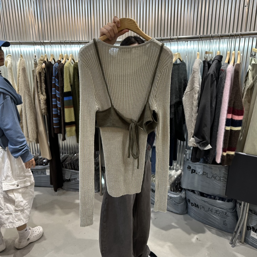 ALEGRE韓國直郵㊣女裝新品職業熱賣人氣休閑吊帶背心不含內搭ALEGRE吊帶/背心