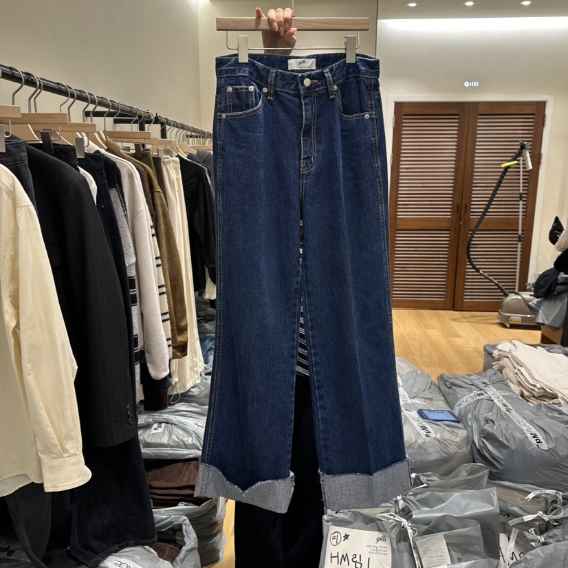 GILLI東大門㊣實拍女士新品人氣真品熱賣休閑時尚職業牛仔褲GILLI牛仔褲圖色1