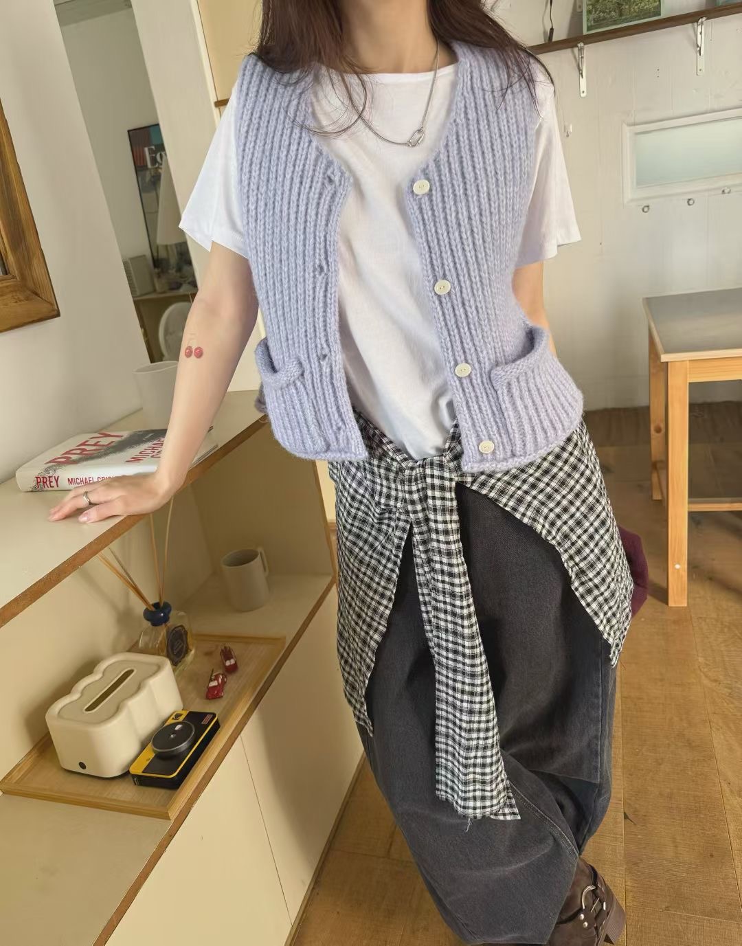 STANDING韓國代購㊣女士新款熱賣25秋冬推薦真品馬甲不含內搭STANDING馬甲