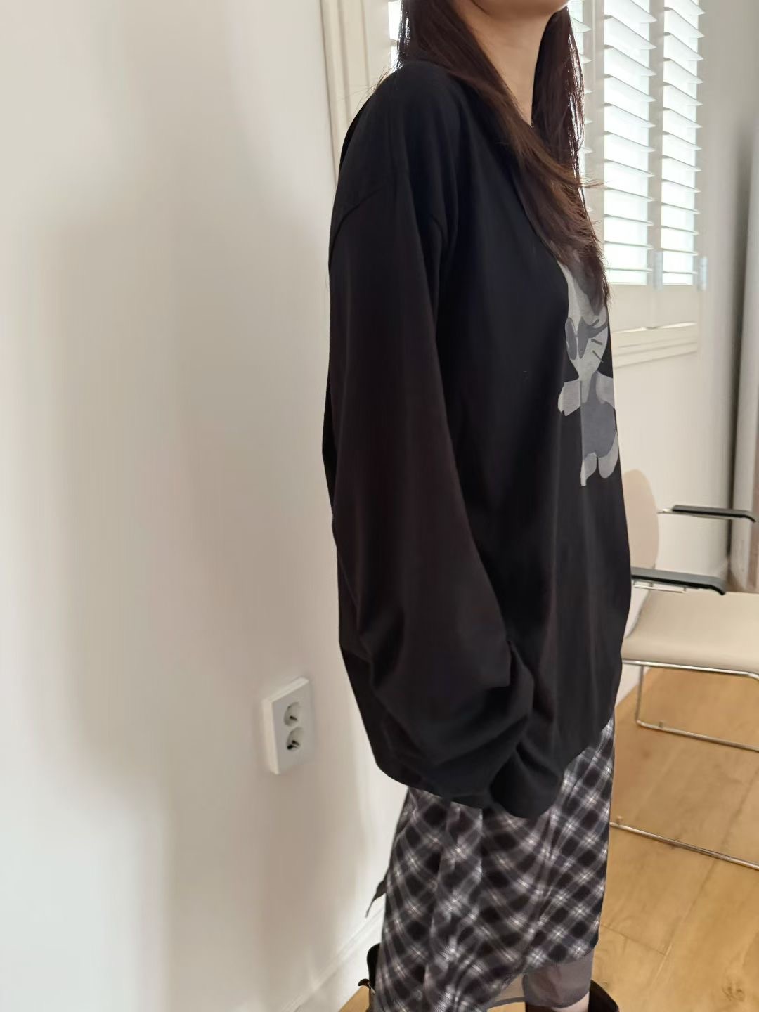 STANDING韓國代購㊣女士新款熱賣真品25秋冬職業時尚長袖T恤STANDING長袖T恤