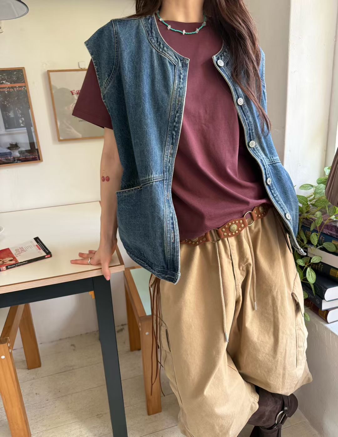 STANDING東大門㊣實拍女裝新款推薦25秋冬真品職業熱賣馬甲STANDING馬甲