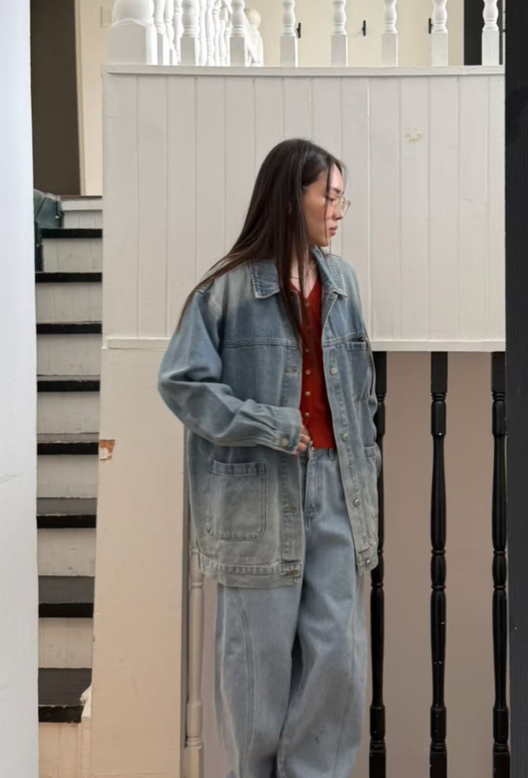 STANDING韓國代購㊣女士新款職業推薦休閑25秋冬夾克不含內搭STANDING夾克
