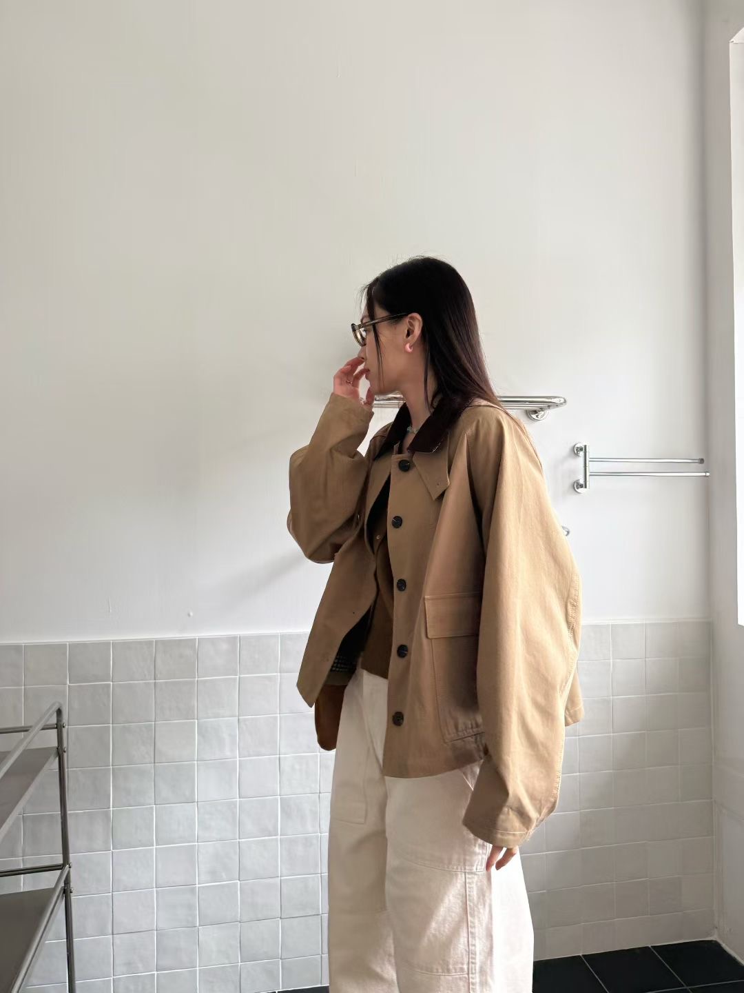 STANDING東大門㊣代購女士新品人氣時尚25秋冬推薦熱賣夾克STANDING夾克