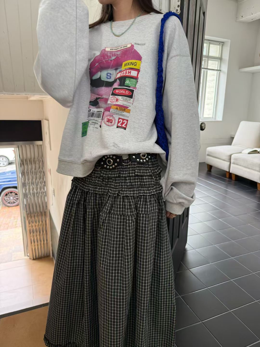 STANDING韓國代購㊣女裝新品真品人氣時尚職業推薦熱賣長裙STANDING長裙