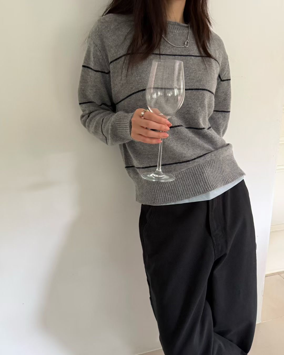 STANDING韓國直郵㊣女裝新品休閑職業人氣真品推薦熱賣針織衫STANDING針織衫