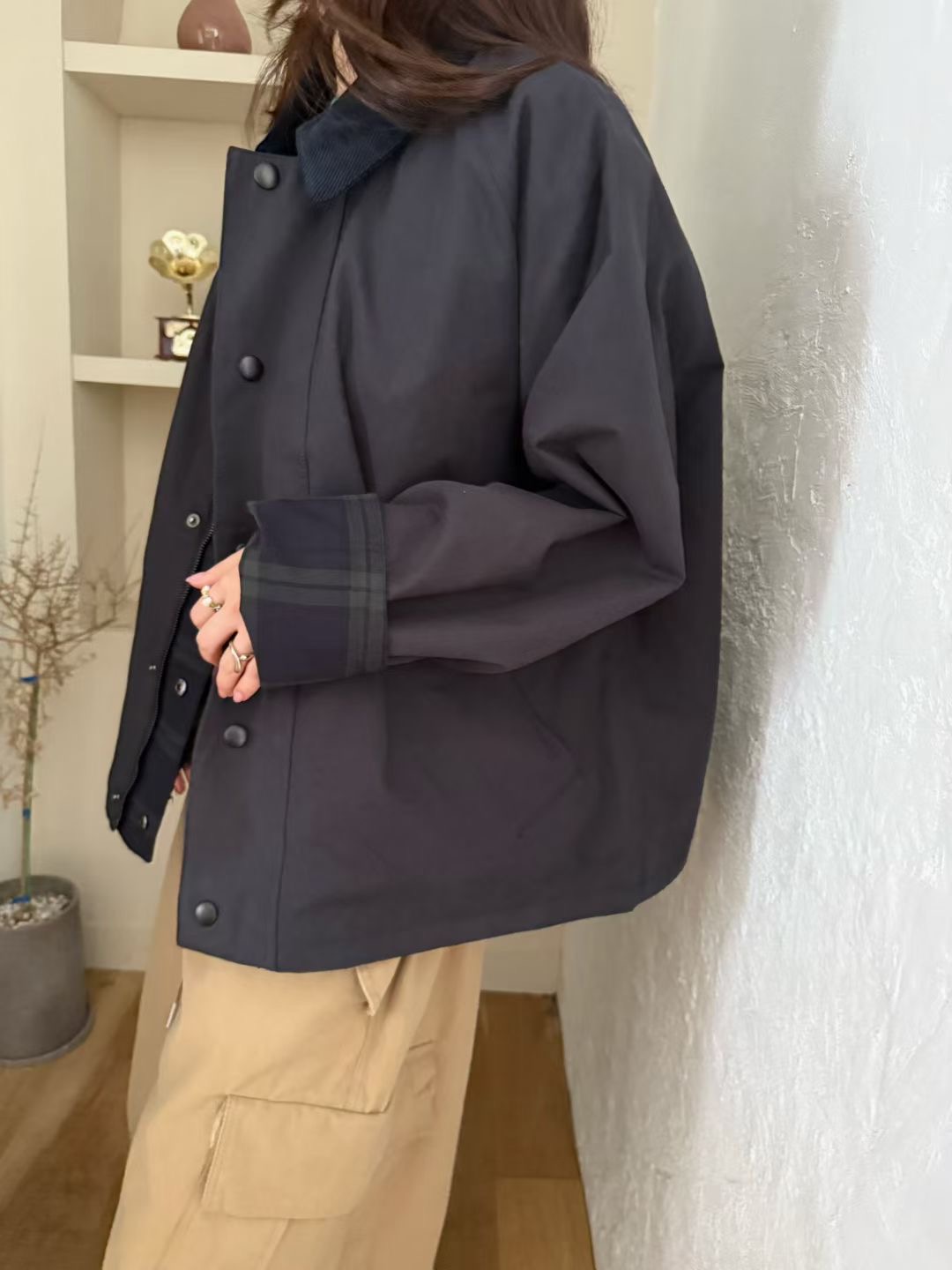 STANDING韓國代購㊣女裝新款休閑真品25秋冬時尚推薦熱賣夾克STANDING夾克