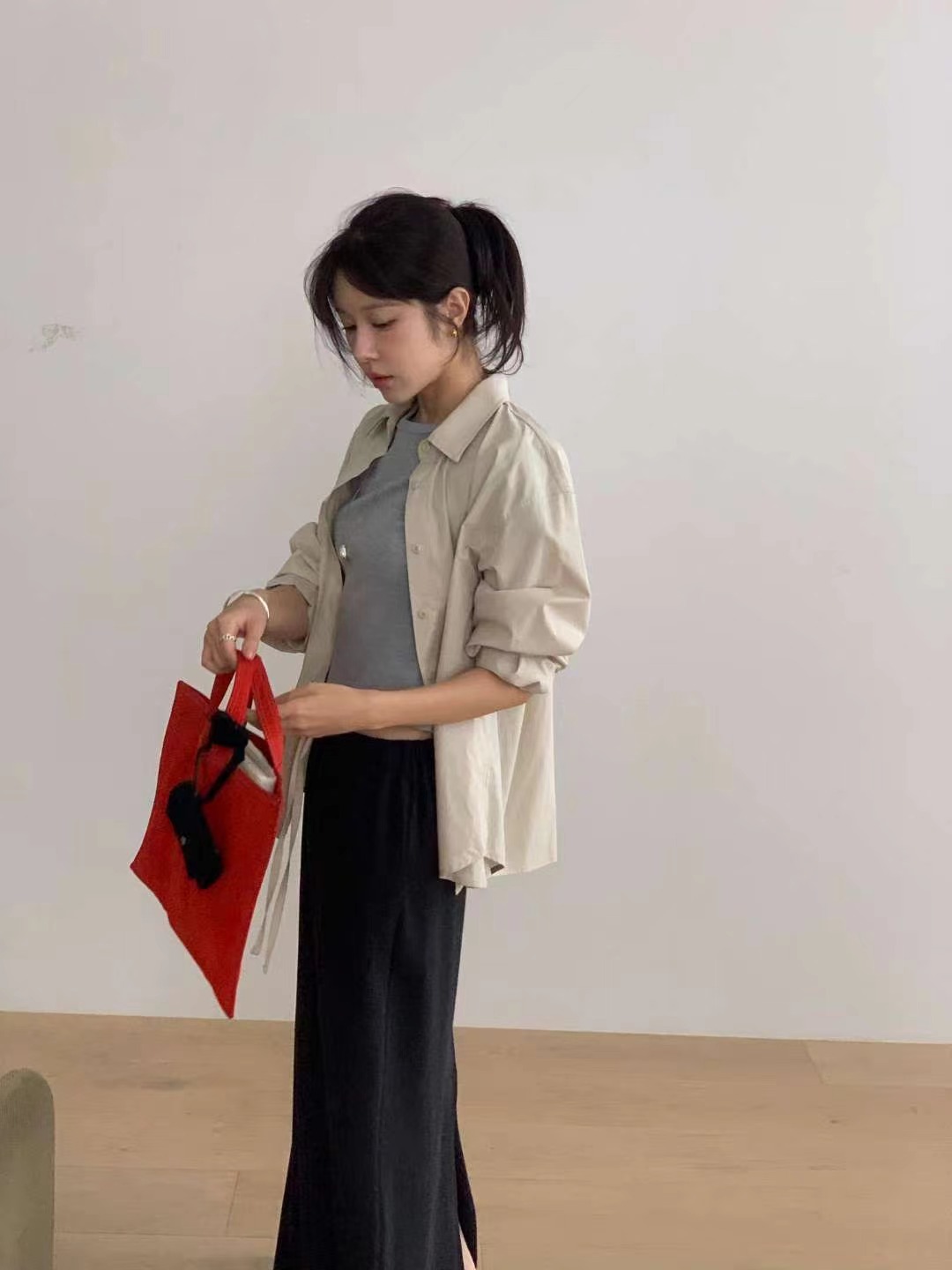 MIELLE-미엘르-OT韓國代購㊣女裝新品真品襯衫蕾絲衫不含吊帶MIELLE-미엘르-OT襯衫/蕾絲衫圖色2