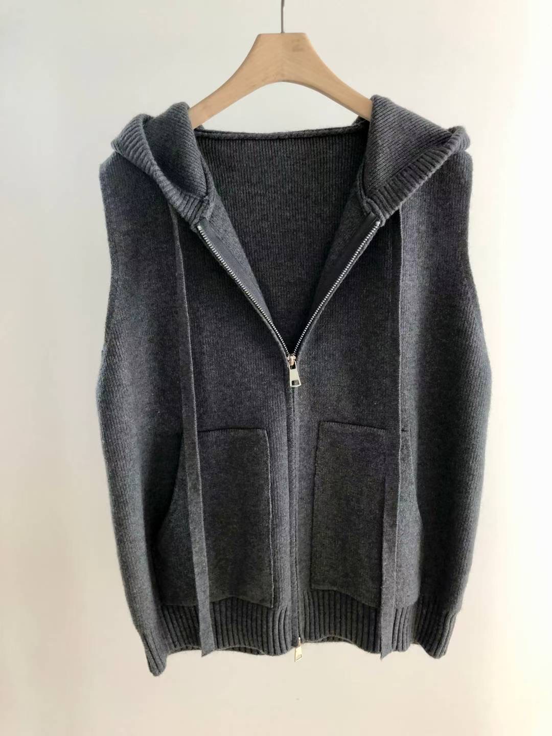 SISTER W東大門㊣直郵女士新品熱賣真品25秋冬吊帶背心拉鏈連帽SISTER W吊帶/背心圖色2