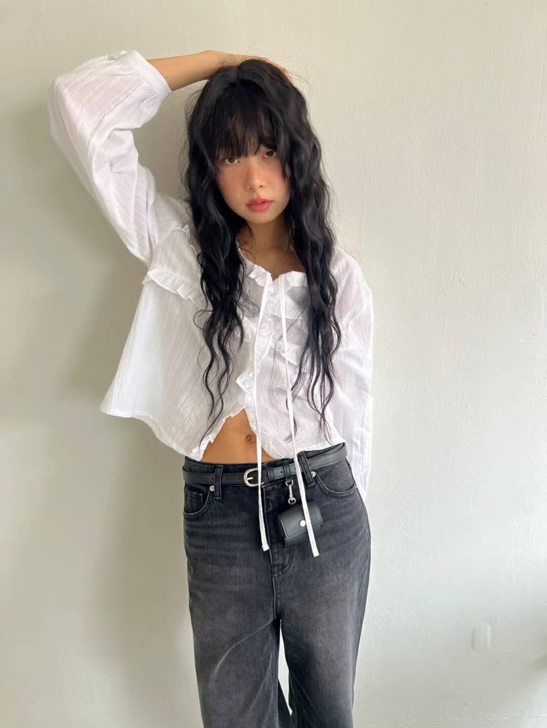 REGULAR東大門㊣實拍女裝新品人氣職業休閑真品25秋冬襯衫蕾絲衫REGULAR襯衫/蕾絲衫
