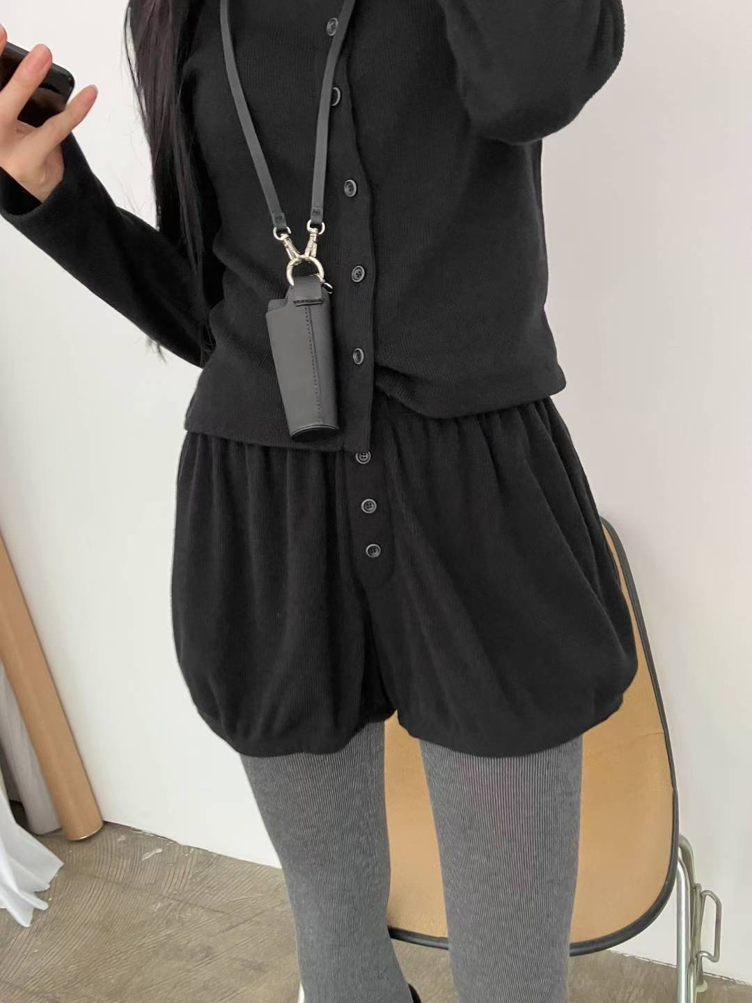 REGULAR東大門㊣直郵女士新款熱賣推薦職業短褲不含腰帶燈籠REGULAR短褲圖色1