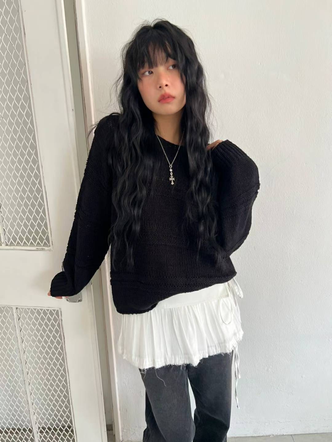 REGULAR韓國直郵㊣女裝新品人氣時尚推薦休閑25秋冬真品針織衫REGULAR針織衫圖色1