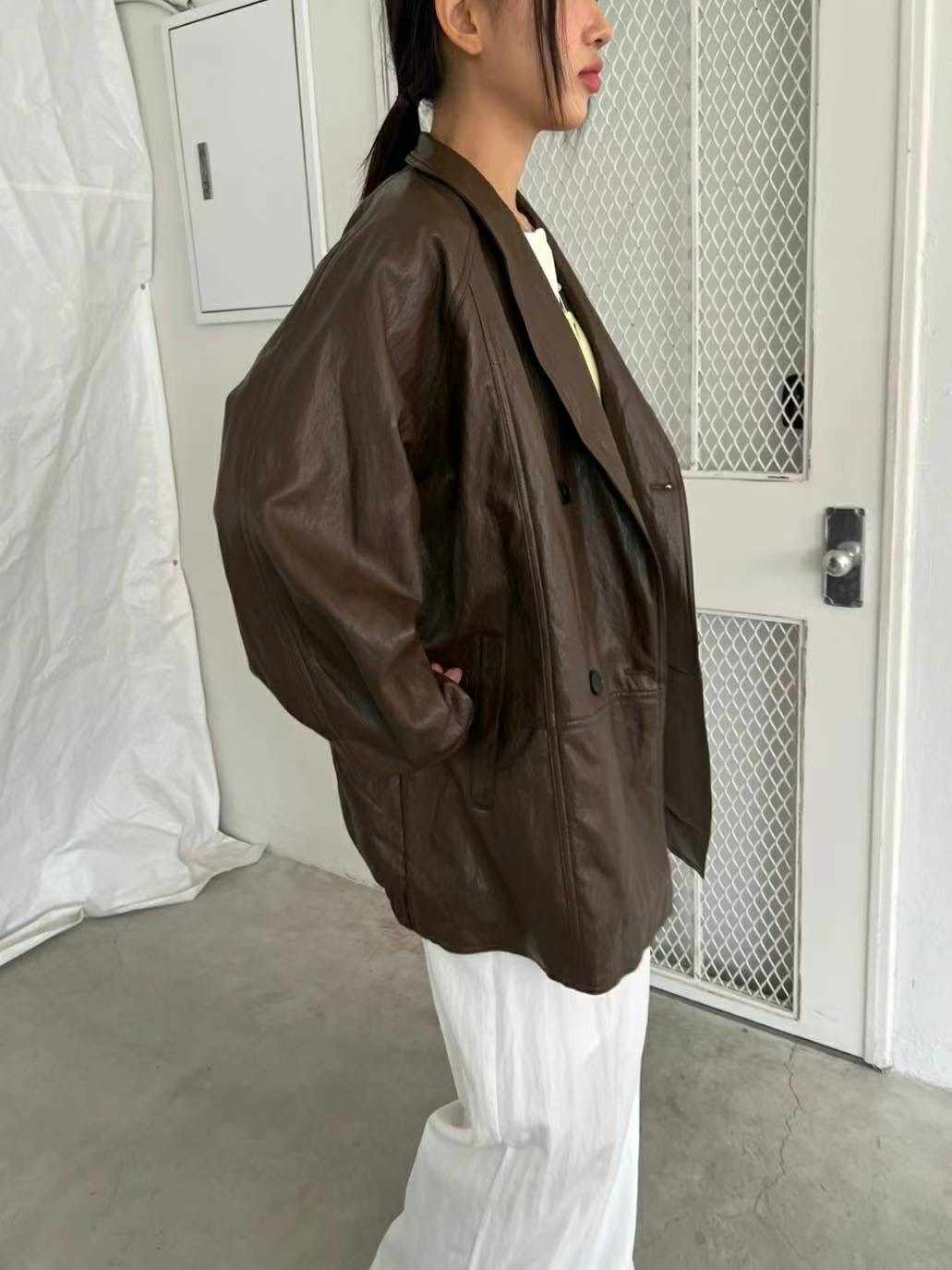 REGULAR東大門㊣實拍女士新款真品熱賣職業時尚休閑夾克皮革REGULAR夾克