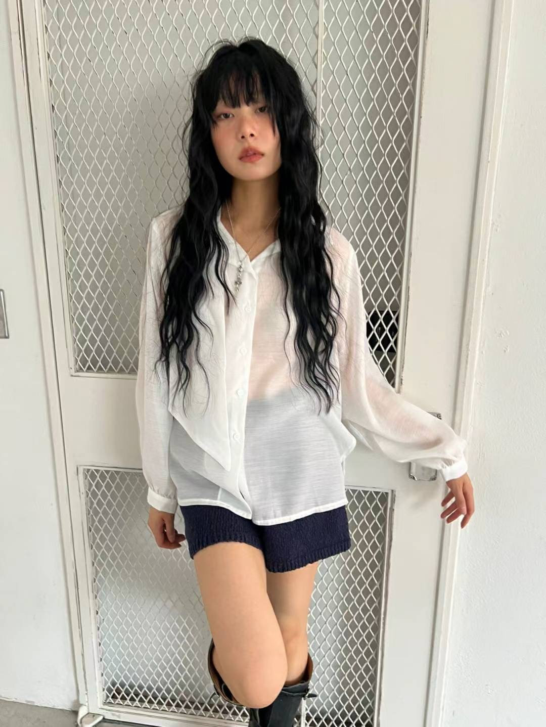 REGULAR韓國代購㊣女裝新款職業25秋冬時尚真品休閑襯衫蕾絲衫REGULAR襯衫/蕾絲衫圖色2