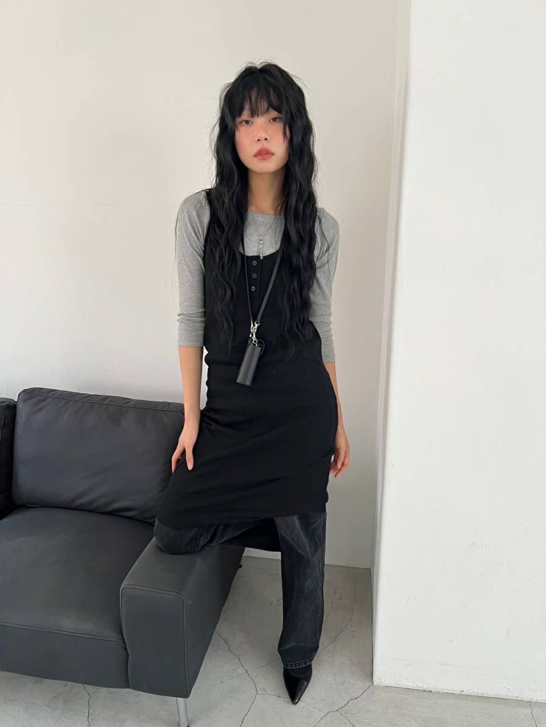 REGULAR韓國代購㊣女裝新品人氣時尚熱賣25秋冬連衣裙不含內搭REGULAR連衣裙圖色3