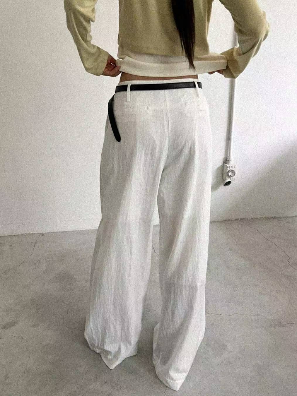 REGULAR韓國代購㊣女裝新款職業推薦25秋冬熱賣休閑褲不含腰帶REGULAR休閑褲