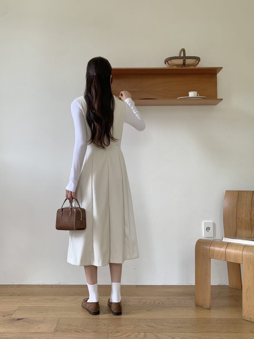 RE:OPENING東大門㊣實拍女裝新款職業推薦25秋冬真品連衣裙RE:OPENING連衣裙
