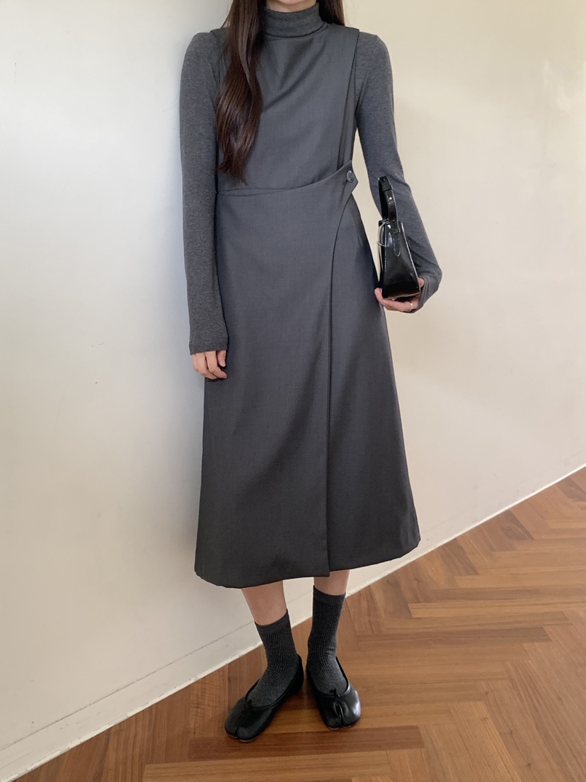 RE:OPENING東大門㊣實拍女裝新款職業推薦25秋冬真品連衣裙RE:OPENING連衣裙