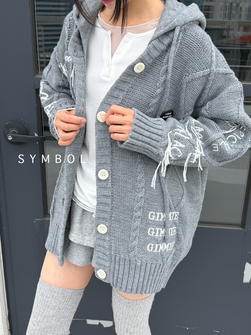 SYMBOL東大門㊣實拍女裝新款熱賣25秋冬時尚真品職業休閑毛衣SYMBOL毛衣