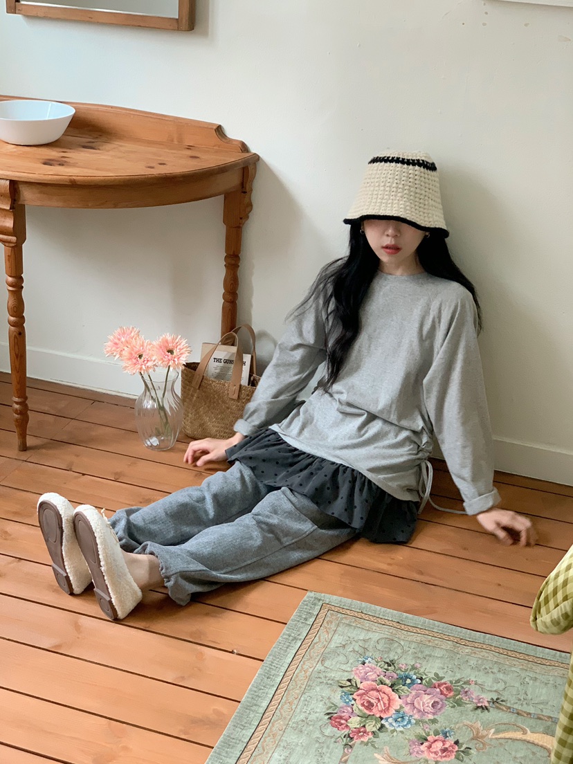 BEFORE SUNRISE韓國代購㊣女裝新品熱賣休閑時尚推薦長袖T恤BEFORE SUNRISE長袖T恤