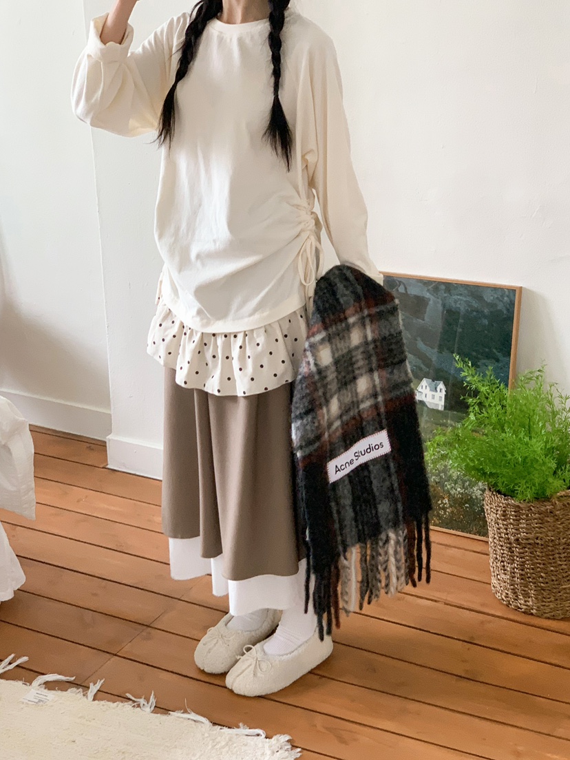 BEFORE SUNRISE韓國代購㊣女裝新品熱賣休閑時尚推薦長袖T恤BEFORE SUNRISE長袖T恤