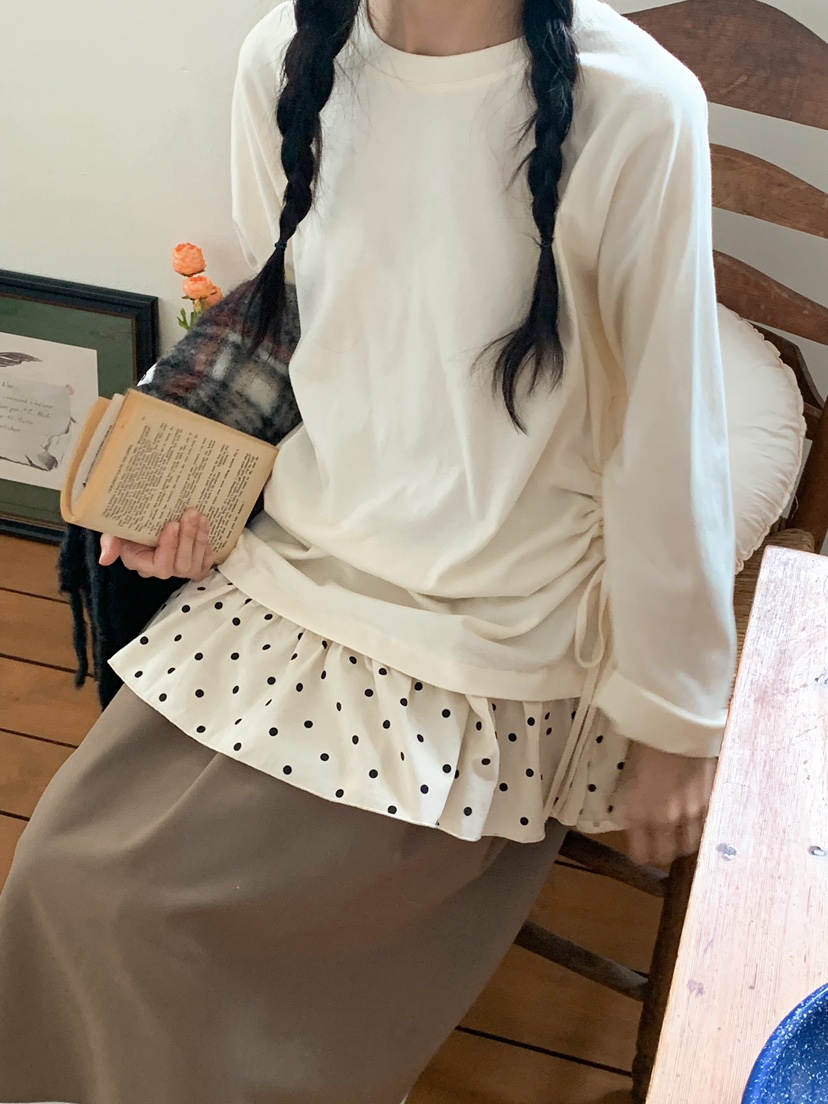 BEFORE SUNRISE韓國代購㊣女裝新品熱賣休閑時尚推薦長袖T恤BEFORE SUNRISE長袖T恤