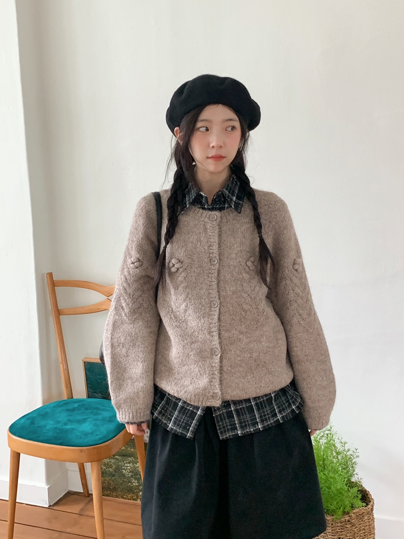 BEFORE SUNRISE東大門㊣實拍女士新品職業休閑25秋冬毛衣羊毛衫BEFORE SUNRISE毛衣