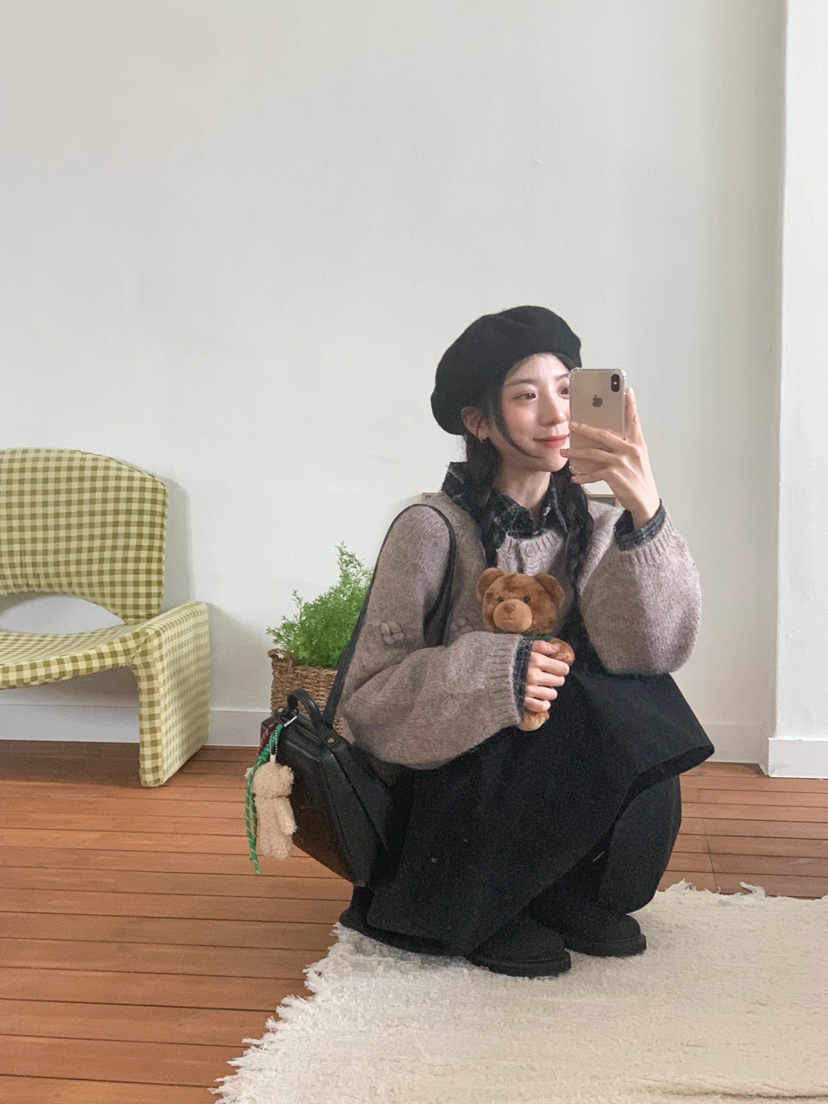 BEFORE SUNRISE東大門㊣實拍女士新品職業休閑25秋冬毛衣羊毛衫BEFORE SUNRISE毛衣