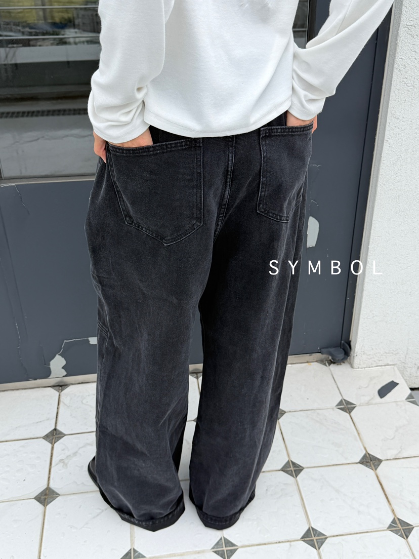 SYMBOL東大門㊣直郵女士新款人氣真品職業25秋冬牛仔褲不含腰帶SYMBOL牛仔褲
