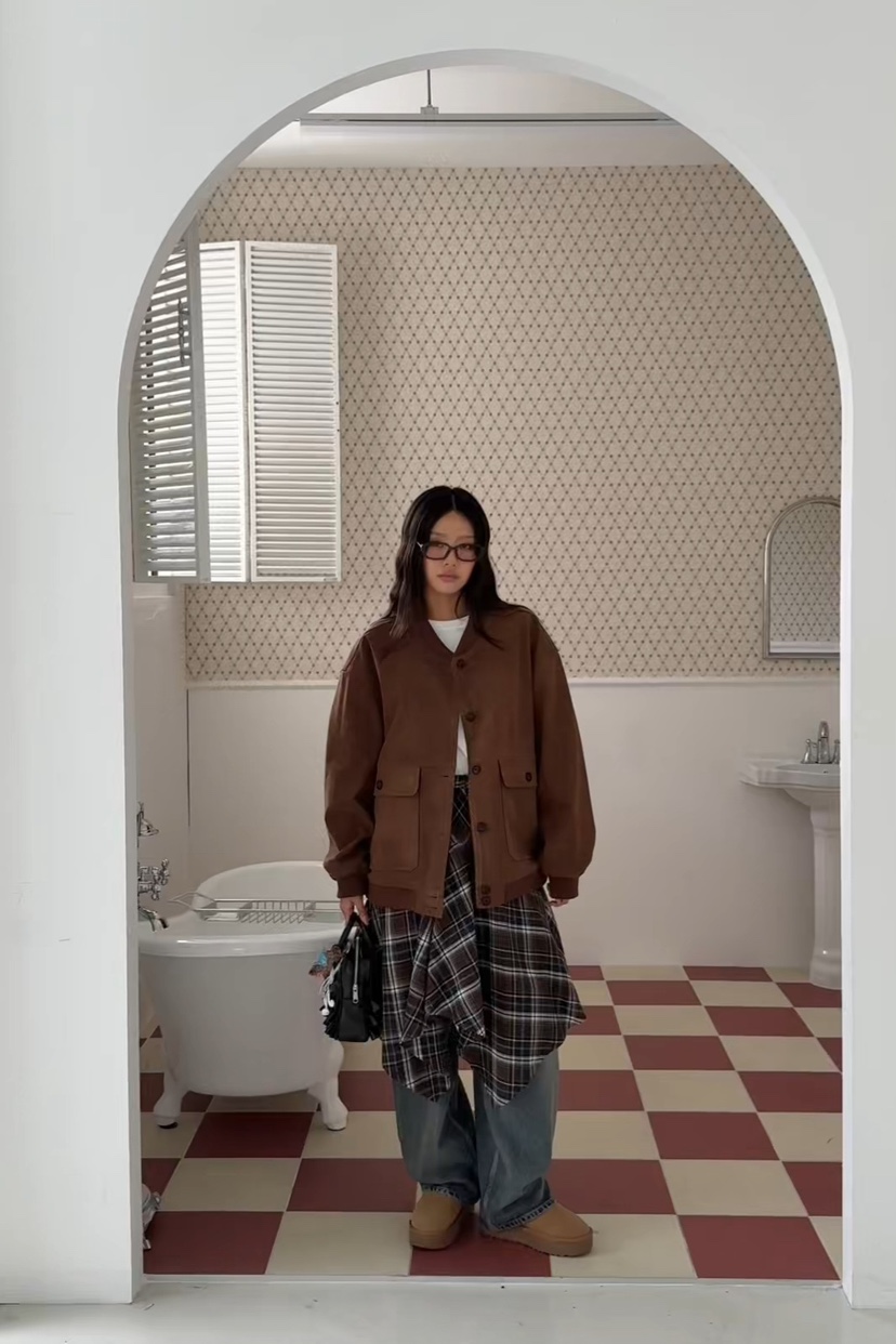 ZITTEN韓國直郵㊣女裝新款推薦時尚熱賣休閑職業夾克絨面革ZITTEN夾克