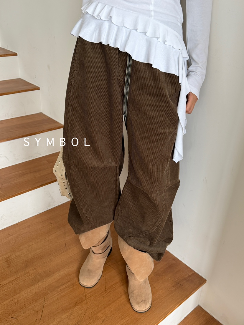 SYMBOL東大門㊣直郵女裝新款推薦真品時尚人氣休閑職業休閑褲SYMBOL休閑褲圖色1