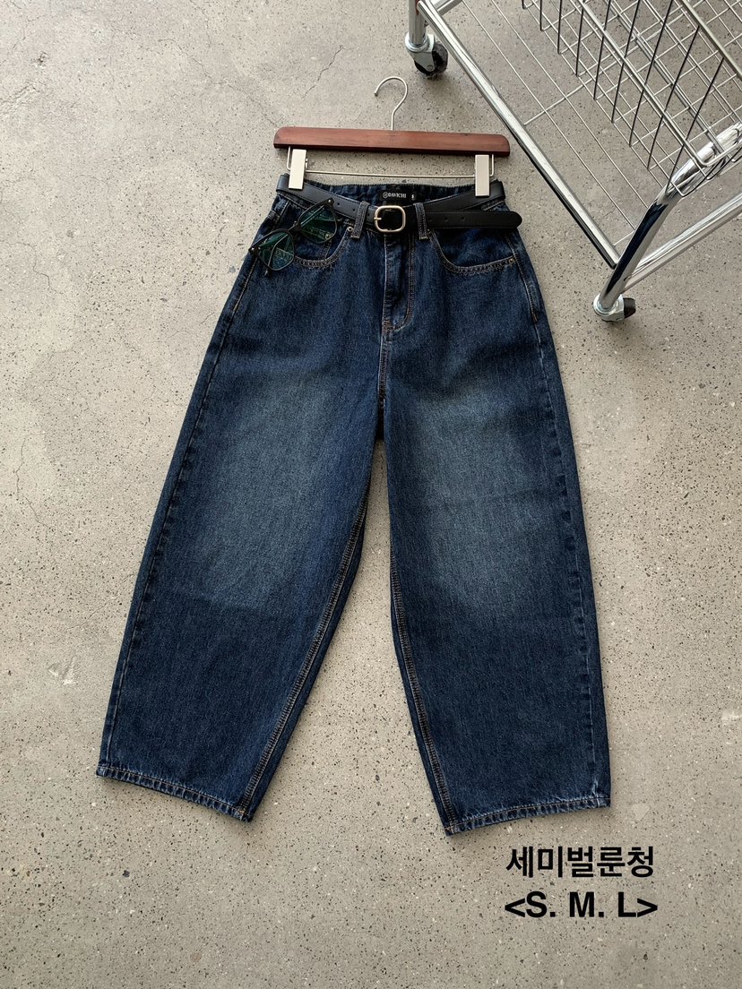 DAVICHI東大門㊣代購女裝新品25秋冬休閑熱賣牛仔褲含隨機腰帶DAVICHI牛仔褲