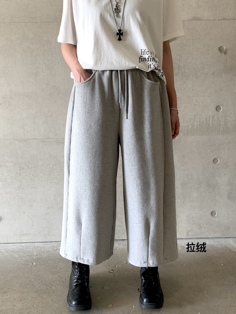 DAVICHI韓國代購㊣女裝新款熱賣真品時尚推薦人氣休閑褲拉絨DAVICHI休閑褲