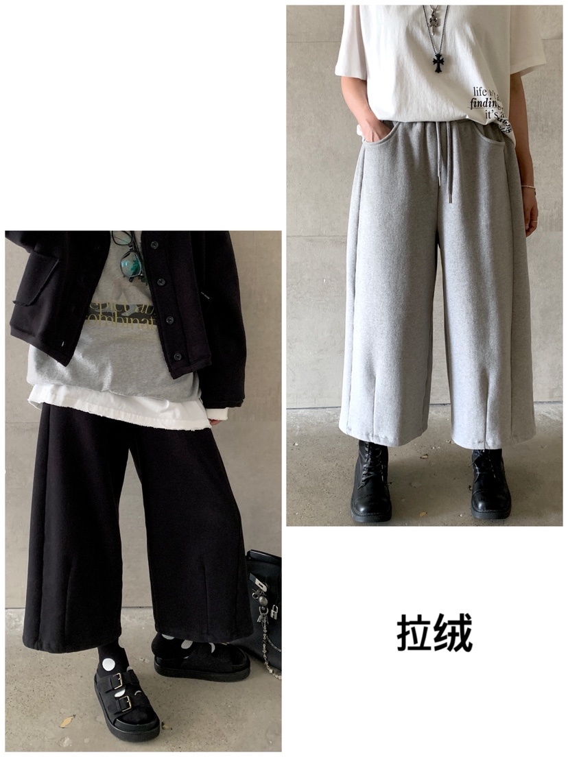DAVICHI韓國代購㊣女裝新款熱賣真品時尚推薦人氣休閑褲拉絨DAVICHI休閑褲