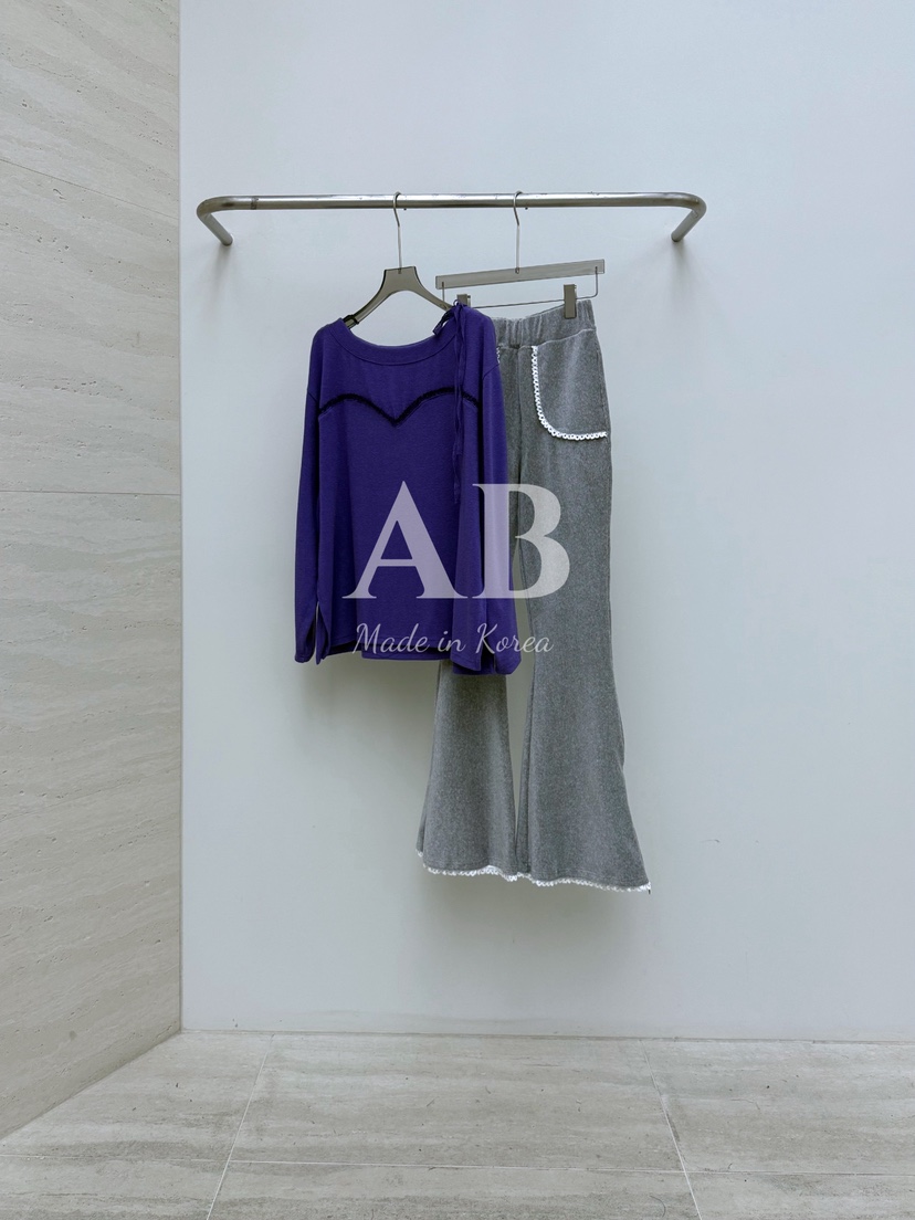 AB韓國代購㊣女裝新款人氣真品熱賣職業休閑褲天鵝絨緊身褲AB休閑褲
