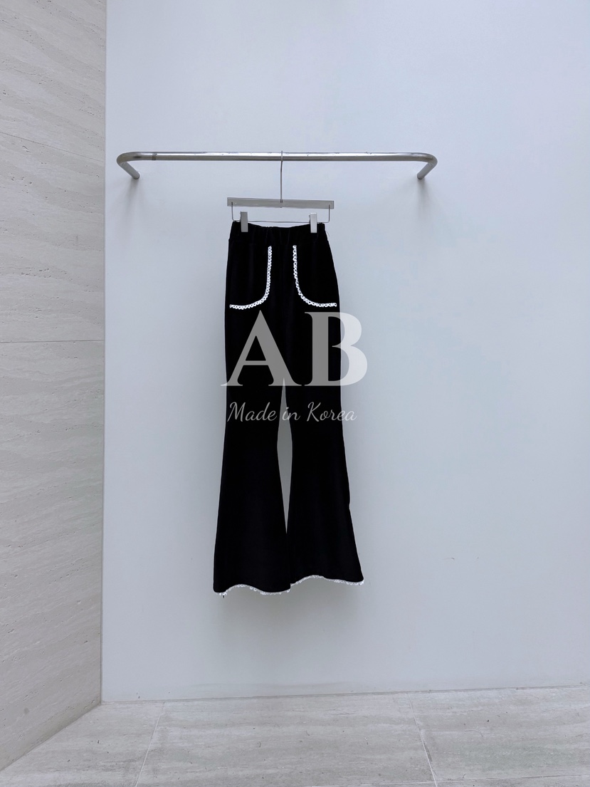 AB韓國代購㊣女裝新款人氣真品熱賣職業休閑褲天鵝絨緊身褲AB休閑褲圖色3