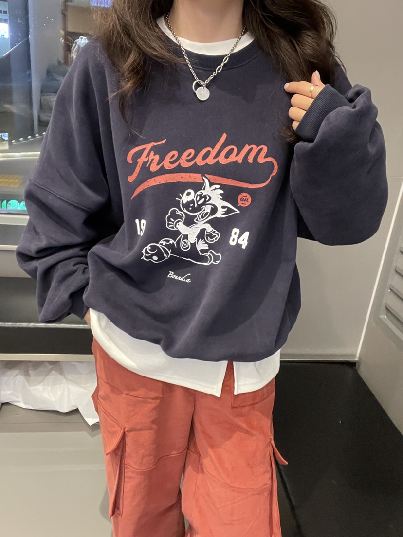 BOUND.A東大門㊣代購女士新品推薦時尚真品職業熱賣衛衣羊毛BOUND.A衛衣圖色1