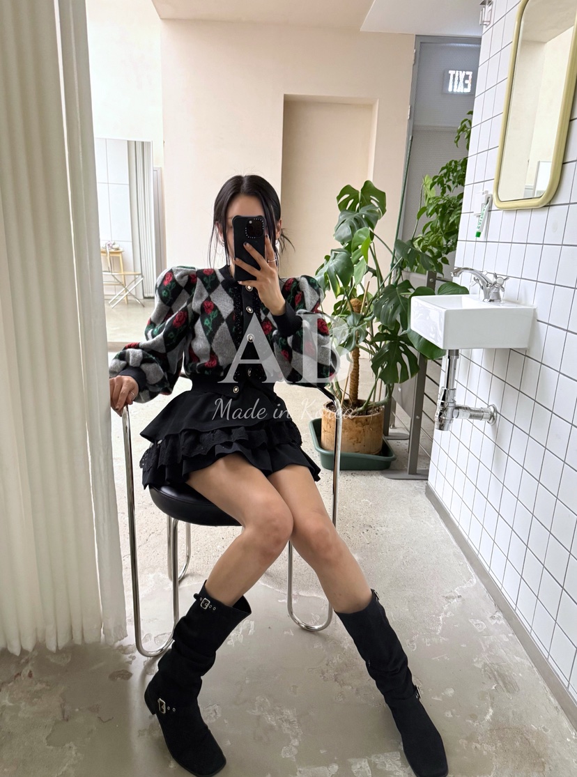 AB韓國直郵㊣女士新品人氣時尚熱賣休閑25秋冬推薦真品針織衫AB針織衫